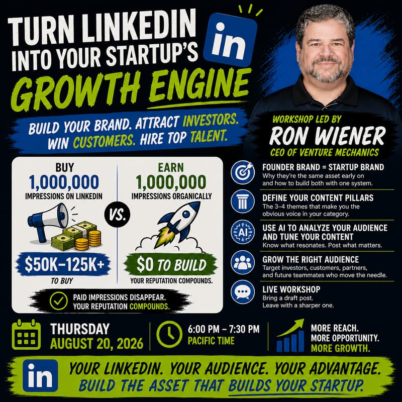 Cover Image for Becoming a LinkedIn Tycoon: Building Your Founder Brand and Your Startup's at the Same Time