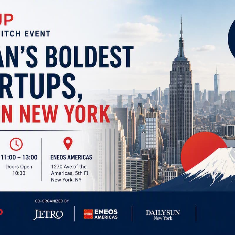 Cover Image for NINEJP Startup Pitch Event: Japan's Boldest Startups, Live in New York