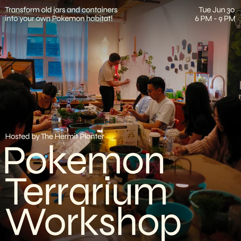 Cover Image for Pokemon Terrarium Workshop hosted by The Hermit Planter