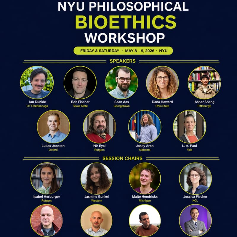 Cover Image for 6th Annual NYU Philosophical Bioethics Workshop