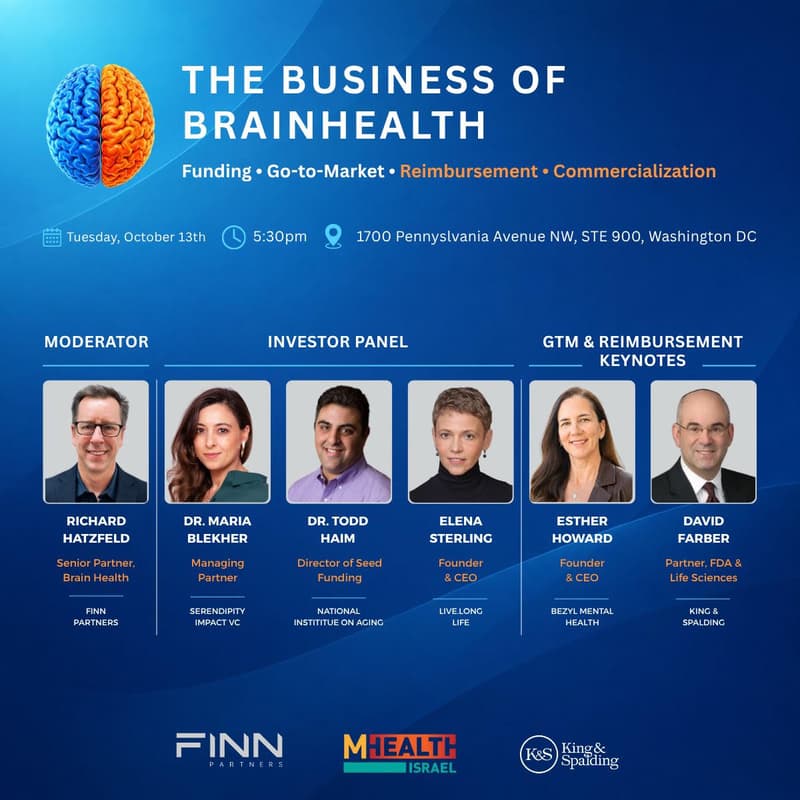 Cover Image for The Business of BrainHealth (Oct 13th, Washington DC): Investment, GTM, Monetization