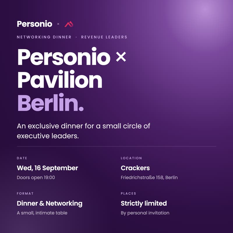Cover Image for Revenue Leaders Personio X Pavilion