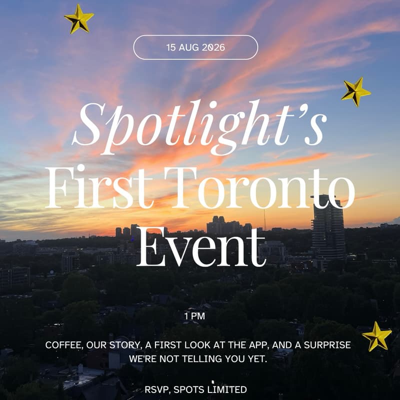 Cover Image for Spotlight’s First Toronto Event
