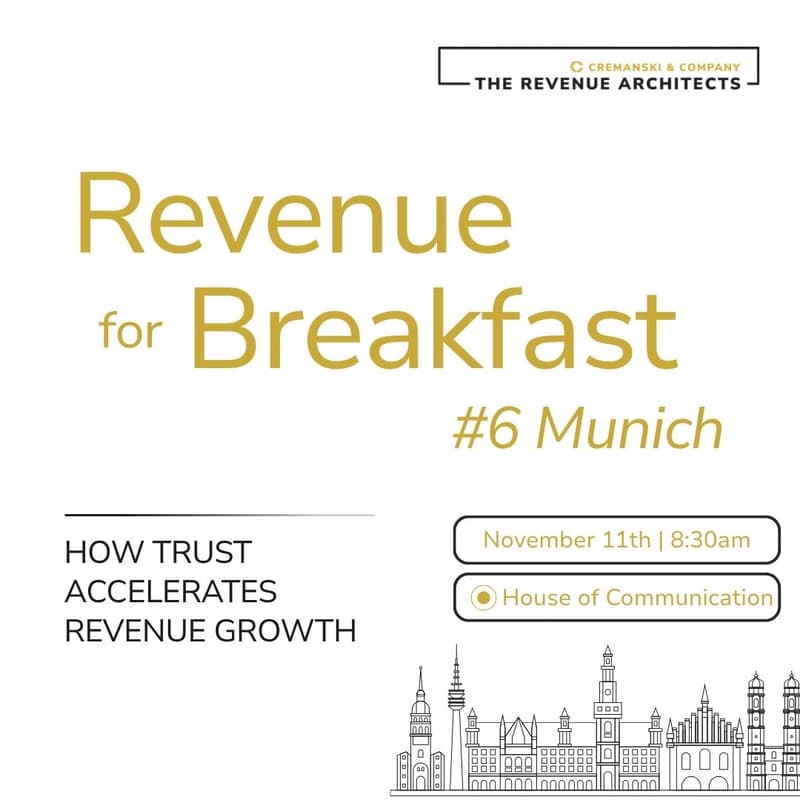 Cover Image for Revenue for Breakfast #6 Munich - How Trust Accelerates Revenue Growth