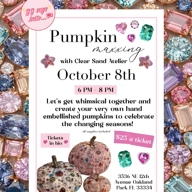 Cover Image for Bejewel Your Own Pumpkin Event