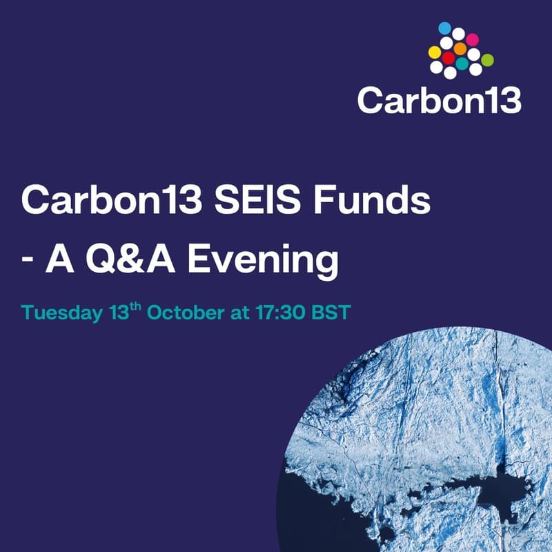 Cover Image for Carbon13 SEIS Fund - A Q&A Evening