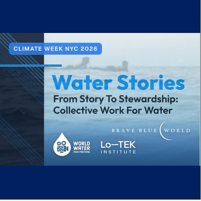 Cover Image for Water Stories: From Story to Stewardship - Collective Work for Water with WWFF, Lo-TEK Institute & Brave Blue World Foundation
