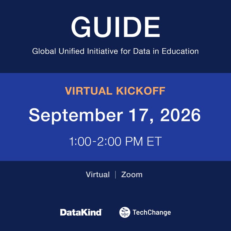 Cover Image for Global Unified Initiative for Data in Education: Kickoff