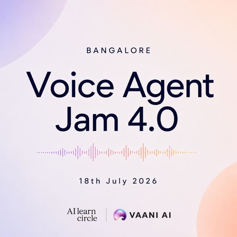 Cover Image for Voice Agent Jam 4.0: AILC x Vaani AI