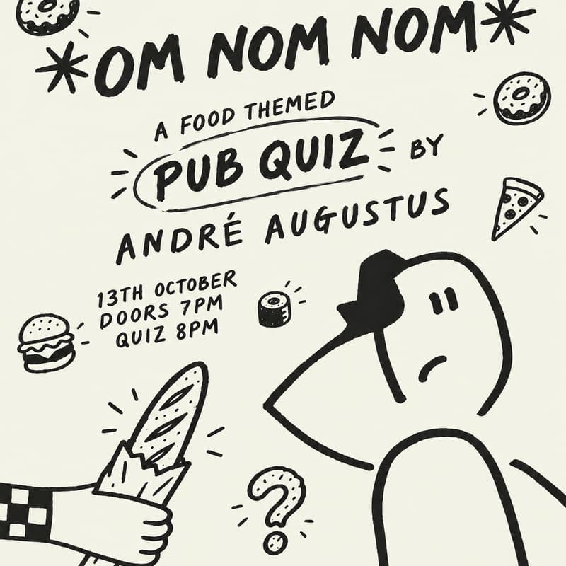 Cover Image for Om Nom Nom - A Pub Quiz By André Augustus