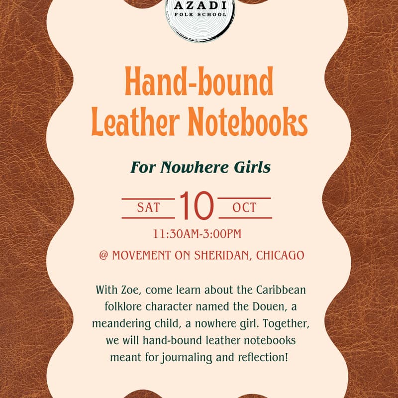 Cover Image for Hand-bound Leather Notebooks: For Nowhere Girls