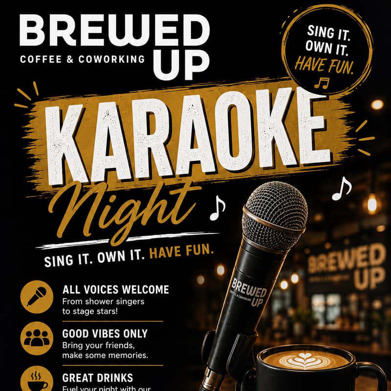 Cover Image for Brewed Up’s Karaoke