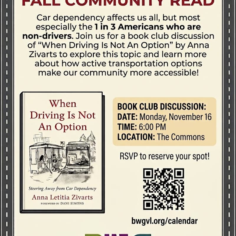 Cover Image for BWG Fall Community Read: When Driving is Not An Option