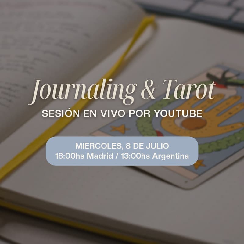 Cover Image for Journaling & Tarot ✍🏼🔮✨ SESION EN VIVO JUNTAS!