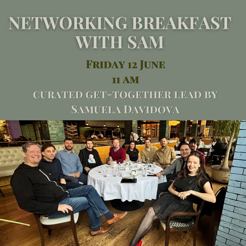 Cover Image for Networking breakfast w Sam