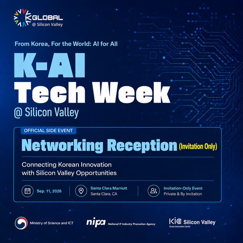 Cover Image for (Invitation Only) K-AI Tech Week Private Networking Reception @ SV