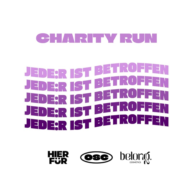 Cover Image for JEDE:R IST BETROFFEN - CHARITY RUN 💜