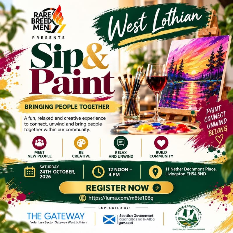 Cover Image for Sip & Paint ( West Lothian)
