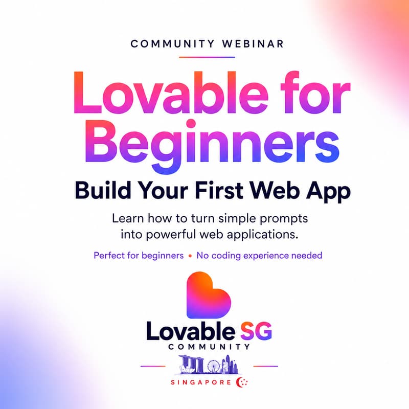 Cover Image for Lovable for Beginners: Build Your First Web App