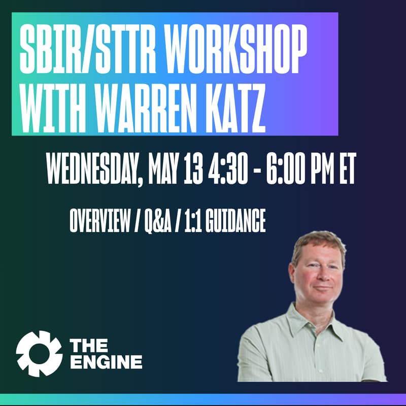 Cover Image for SBIR/STTR Workshop with Warren Katz