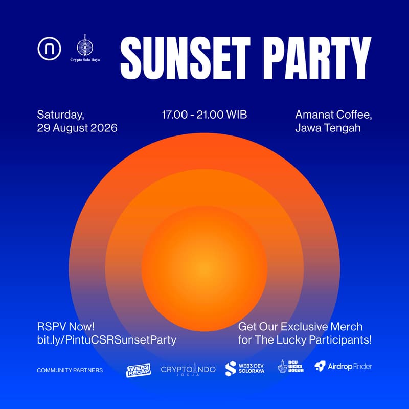 Cover Image for 🌅 Sunset Party Crypto Solo Raya × Pintu
