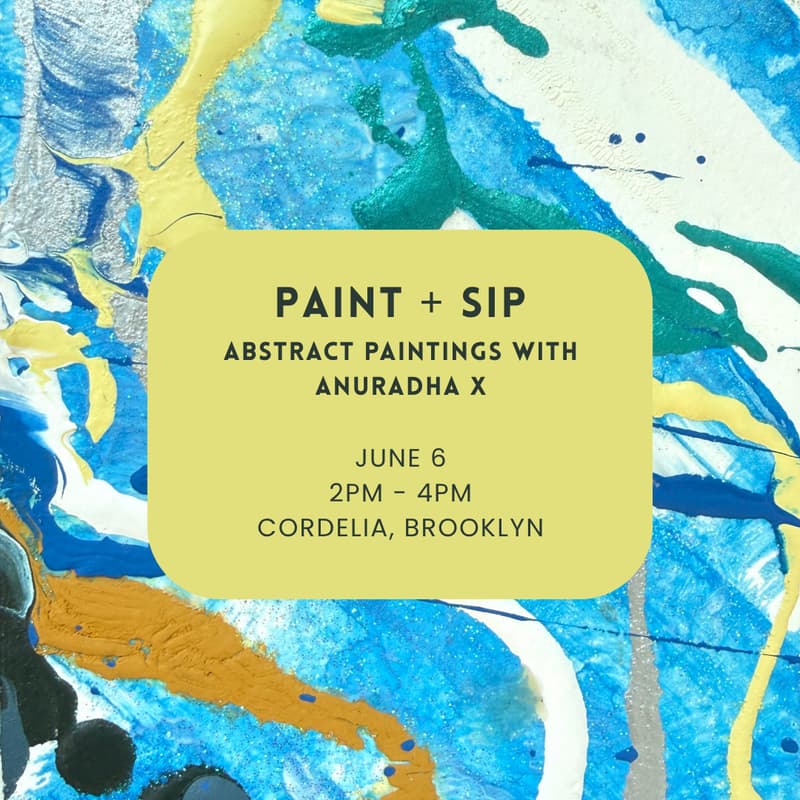 Cover Image for 🎨 Paint + Sip: Mini Abstract Paintings with Anuradha X