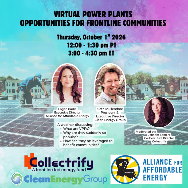 Cover Image for Virtual Power Plants and Opportunities for Frontline Communities