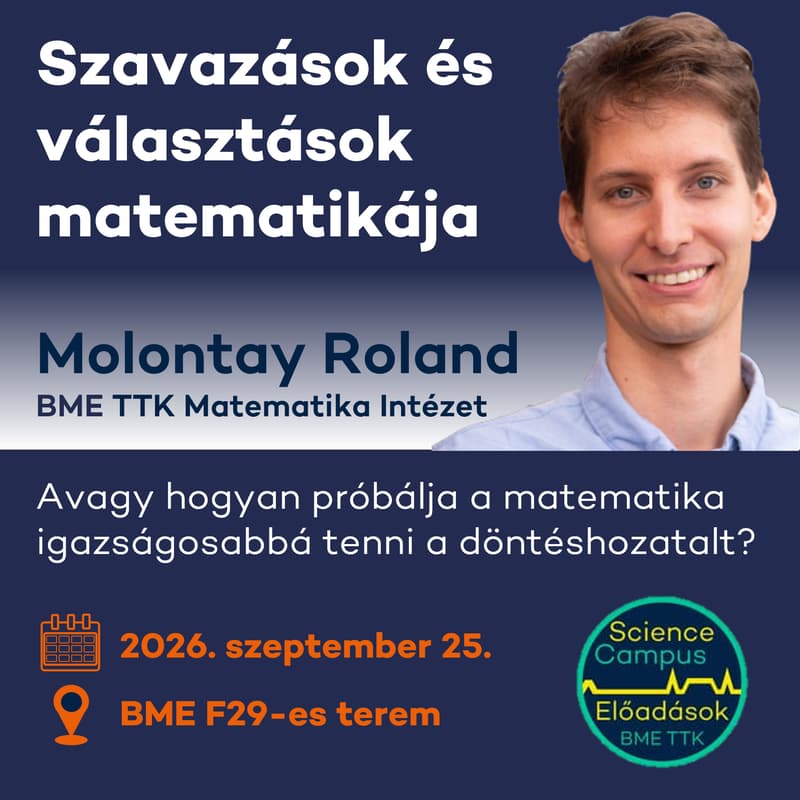 Cover Image for Szavazások és választások matematikája - Molontay Roland előadása