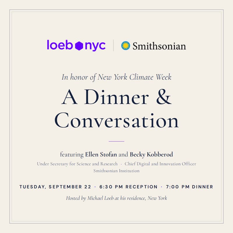 Cover Image for Smithsonian/Climate Week Dinner