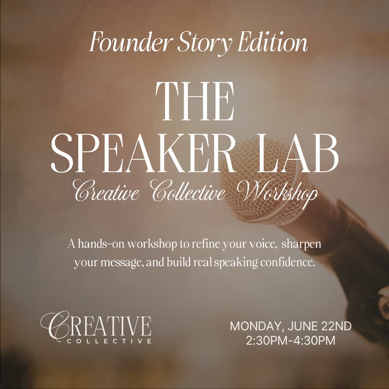 Cover Image for The Speaker Lab | Workshop (Founder Story Edition)