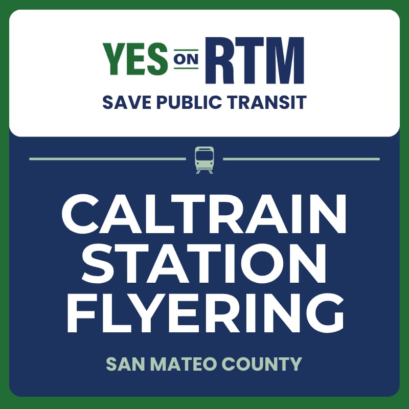 Cover Image for Voter Outreach at San Mateo County Caltrain Stations