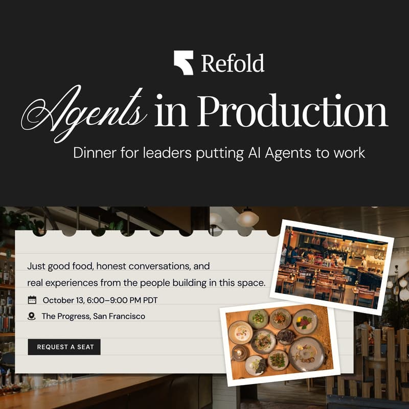 Cover Image for Agents in Production: A Private Dinner for Product & Engineering Leaders