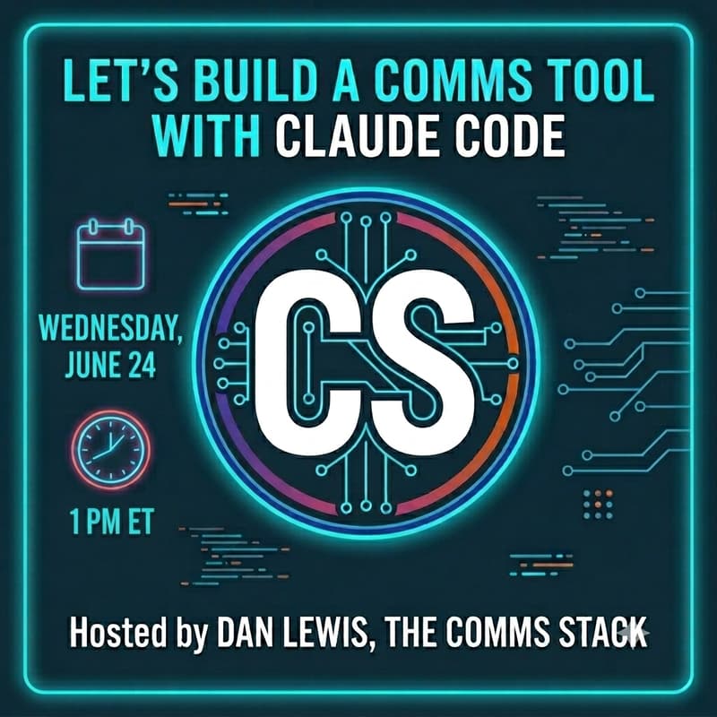 Cover Image for Let's Build a Comms Tool with Claude Code