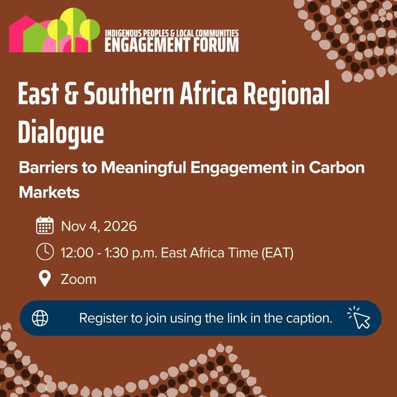 Cover Image for East and Southern Africa Regional Dialogue on Meaningful Engagement with Carbon Markets