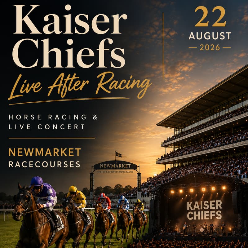 Cover Image for Kaiser Chiefs Live After Racing | Summer Race Day Social