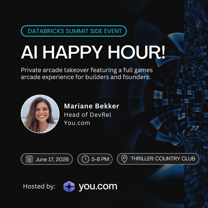 Cover Image for AI Happy Hour — Databricks Summit Side Event