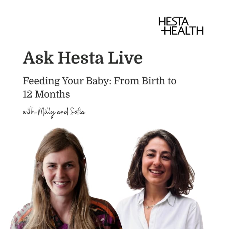 Cover Image for Ask Hesta Live: Feeding your Baby from Birth to 12 Months