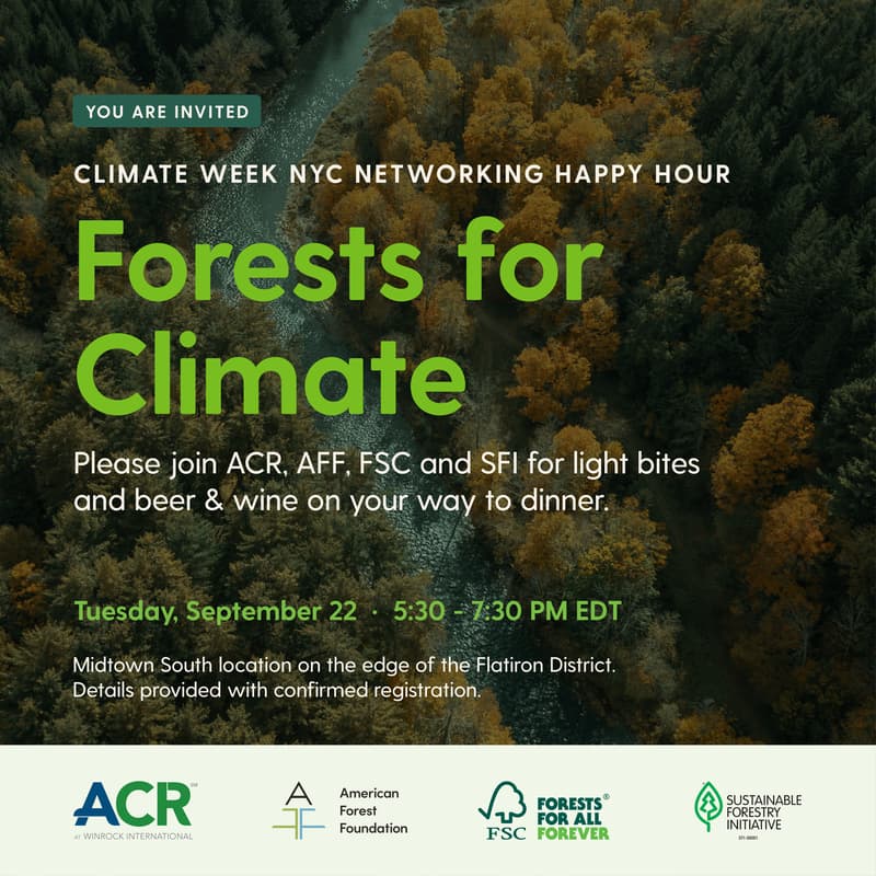 Cover Image for Forests for Climate: CWNYC Networking Happy Hour