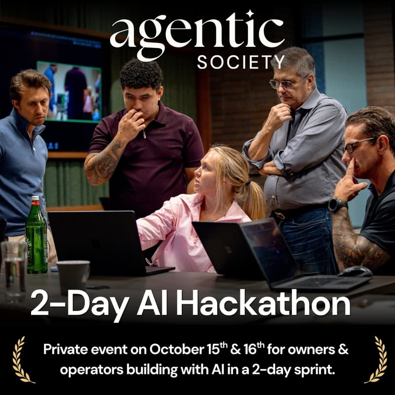 Cover Image for 2-Day AI Hackathon ✦ Hosted by Agentic Society in Austin, TX