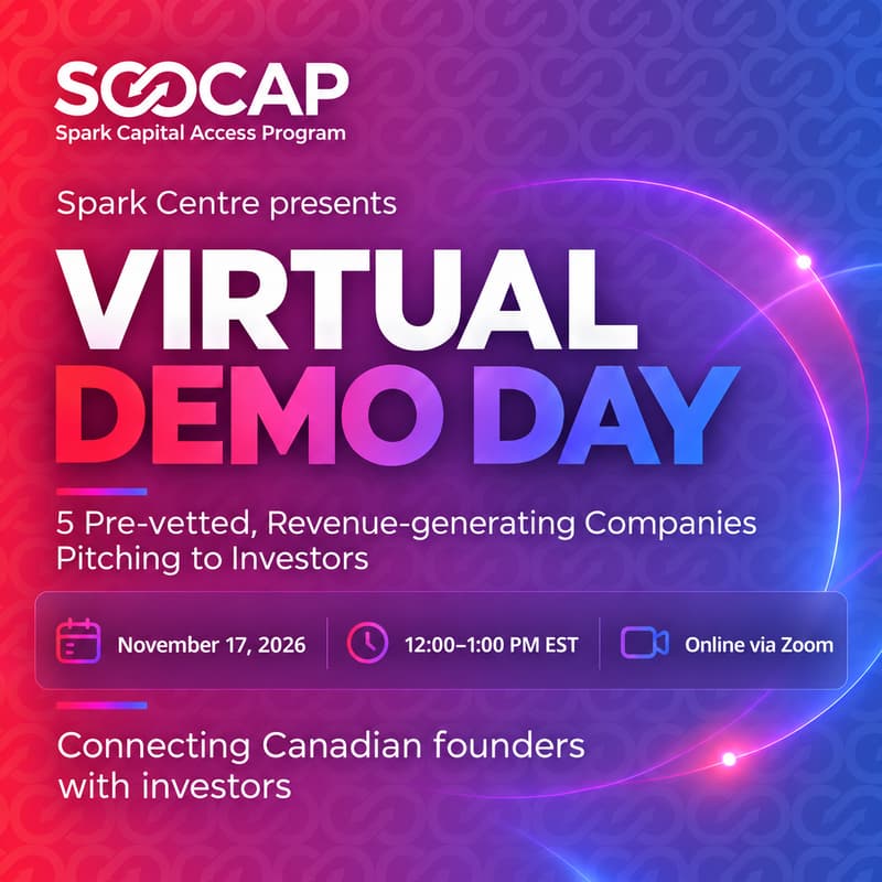 Cover Image for Spark Centre’s SCAP Demo Day | Investor Showcase