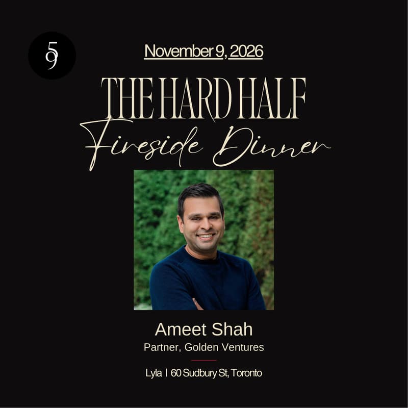 Cover Image for The Hard Half with Ameet Shah - 5 to 9 Society