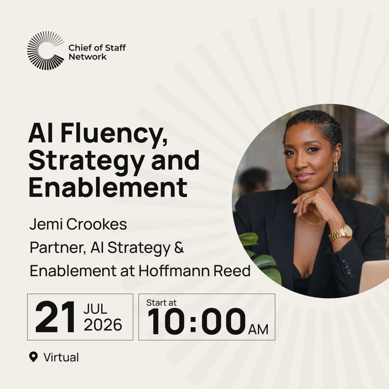 Cover Image for AI Fluency, Strategy and Enablement with Jemi Crookes