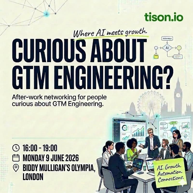 Cover Image for Curious about GTM engineering? — after work networking @London Tech Week