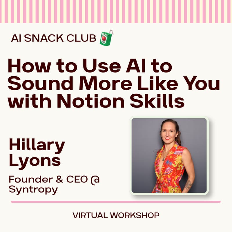 Cover Image for How to Get AI to Sound More Like You with Notion Skills