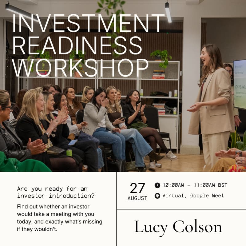 Cover Image for Investment Readiness Workshop