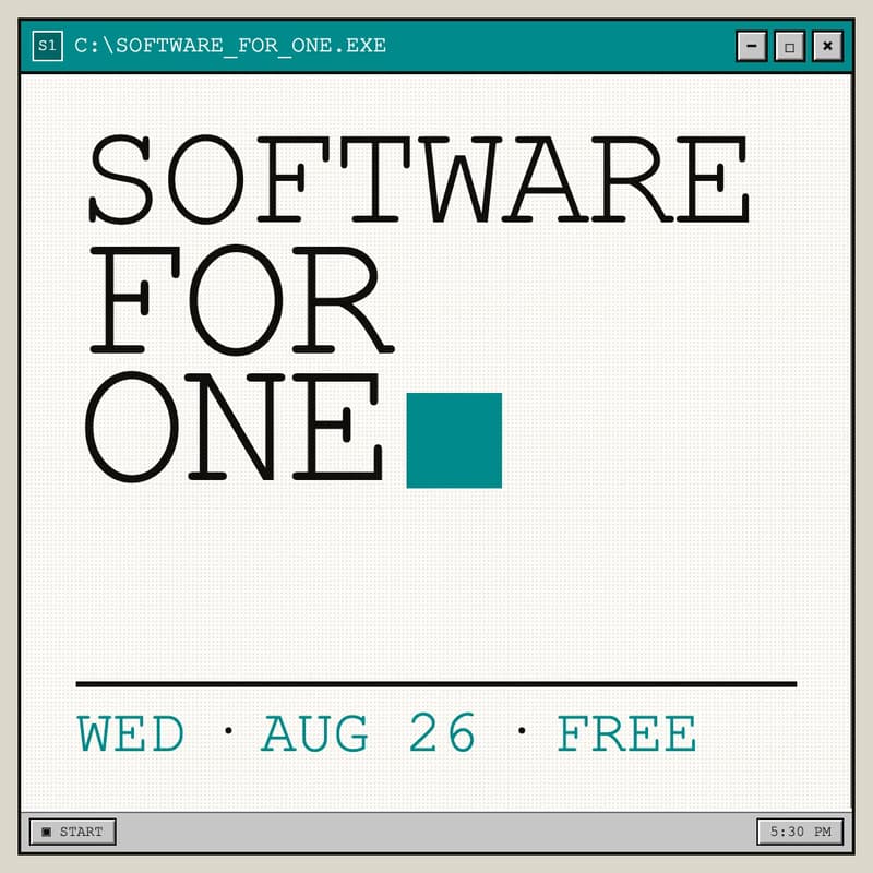 Cover Image for Software for One