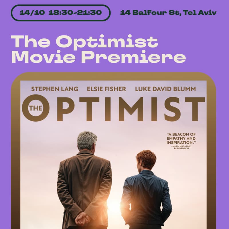 Cover Image for The Optimist Movie Premiere & Live Discussion with Producer Dean Lyras