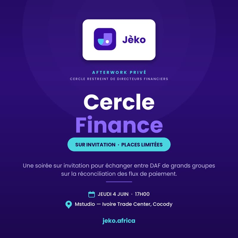 Cover Image for Cercle Finance — l'Afterwork privé des Directeurs Financiers 🇨🇮