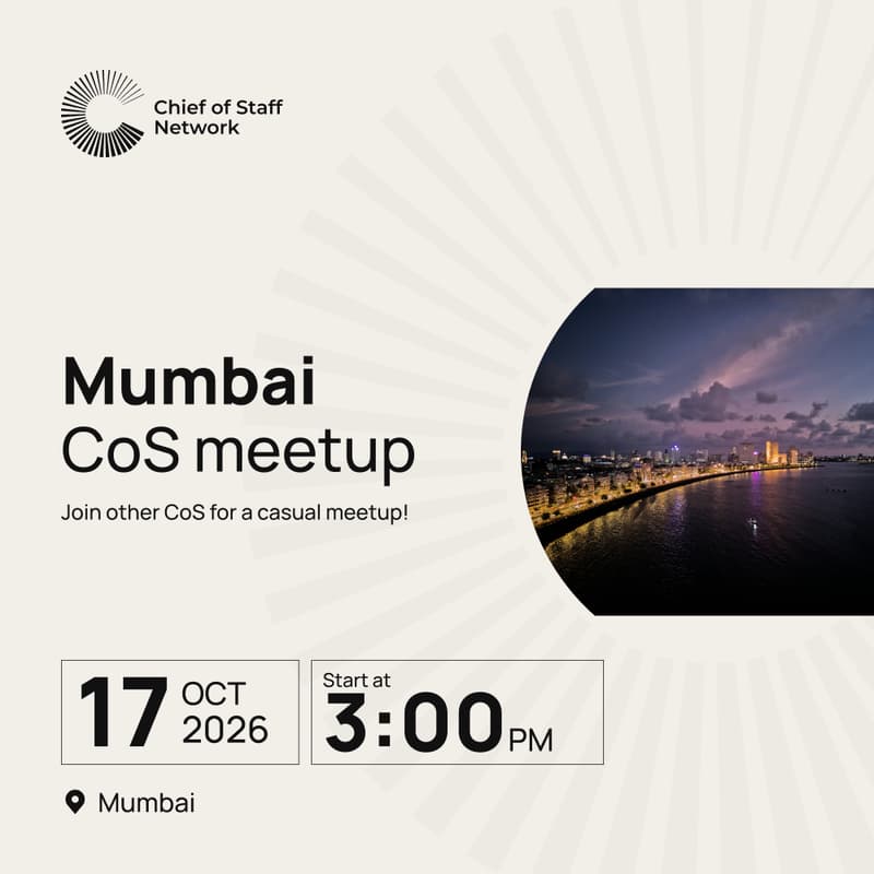 Cover Image for Mumbai Chief of Staff Meetup