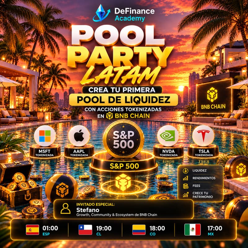 Cover Image for 🎉Crea tu primera Pool de Liquidez - Invitado Especial!🎉